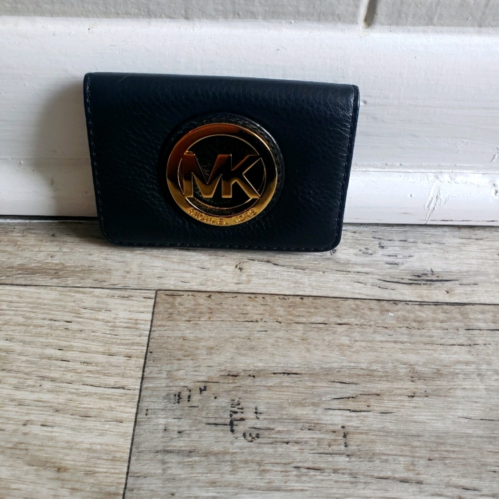 Michael Kors Fulton LOGO Leather CC Mini Wallet